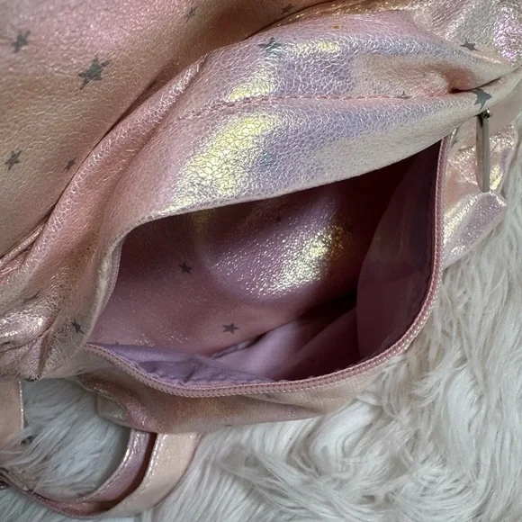 Dolls Kill • Iridescent Pastel Stars Mini Backpack - Picture 7 of 13
